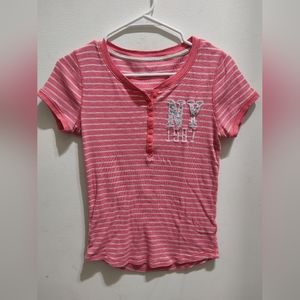 Peach pink/orange Aeropostale tee